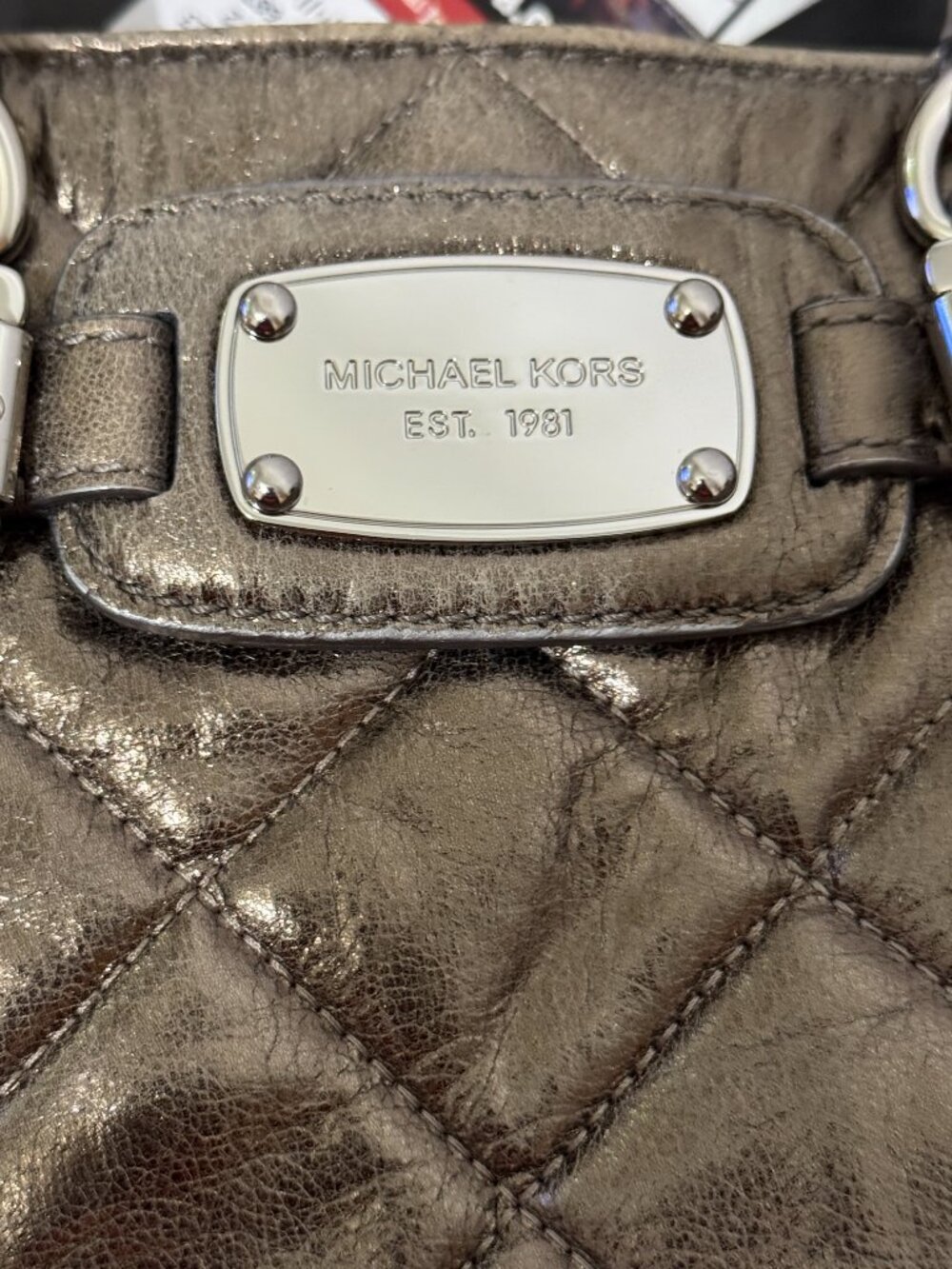 MICHAEL Michael Kors “Astor” quilted satchel/tote - Picture 8 of 10